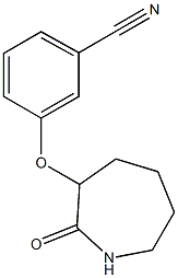 3-[(2-oxoazepan-3-yl)oxy]benzonitrile Struktur