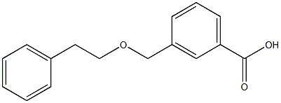 3-[(2-phenylethoxy)methyl]benzoic acid Struktur