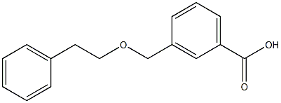 3-[(2-phenylethoxy)methyl]benzoic acid 化学構造式