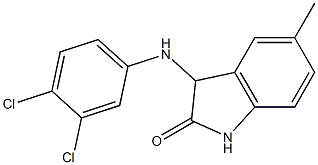 3-[(3,4-dichlorophenyl)amino]-5-methyl-2,3-dihydro-1H-indol-2-one Structure