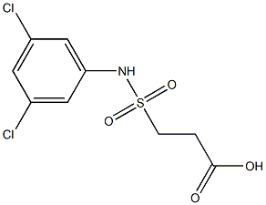 3-[(3,5-dichlorophenyl)sulfamoyl]propanoic acid,,结构式