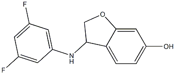 3-[(3,5-difluorophenyl)amino]-2,3-dihydro-1-benzofuran-6-ol