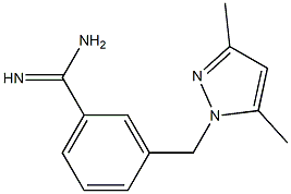 3-[(3,5-dimethyl-1H-pyrazol-1-yl)methyl]benzenecarboximidamide Structure