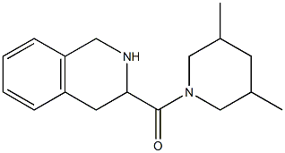 3-[(3,5-dimethylpiperidin-1-yl)carbonyl]-1,2,3,4-tetrahydroisoquinoline 结构式
