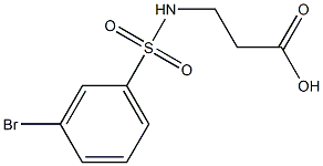 3-[(3-bromobenzene)sulfonamido]propanoic acid Structure