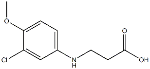 3-[(3-chloro-4-methoxyphenyl)amino]propanoic acid Structure