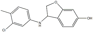 3-[(3-chloro-4-methylphenyl)amino]-2,3-dihydro-1-benzofuran-6-ol|