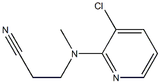 3-[(3-chloropyridin-2-yl)(methyl)amino]propanenitrile Structure