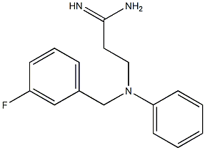 3-[(3-fluorobenzyl)(phenyl)amino]propanimidamide
