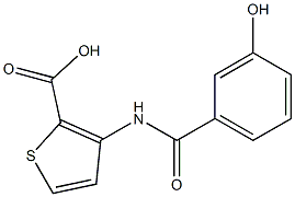 3-[(3-hydroxybenzoyl)amino]thiophene-2-carboxylic acid