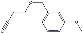 3-[(3-methoxybenzyl)oxy]propanenitrile,,结构式