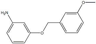 3-[(3-methoxyphenyl)methoxy]aniline 结构式