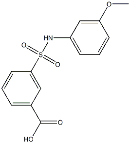 3-[(3-methoxyphenyl)sulfamoyl]benzoic acid Structure