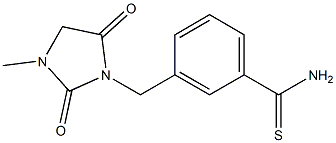 3-[(3-methyl-2,5-dioxoimidazolidin-1-yl)methyl]benzene-1-carbothioamide Structure