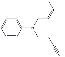 3-[(3-methylbut-2-en-1-yl)(phenyl)amino]propanenitrile