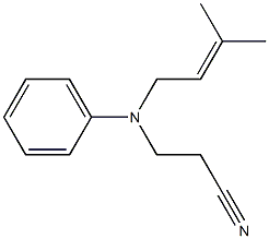  3-[(3-methylbut-2-en-1-yl)(phenyl)amino]propanenitrile