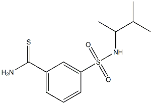 3-[(3-methylbutan-2-yl)sulfamoyl]benzene-1-carbothioamide Structure