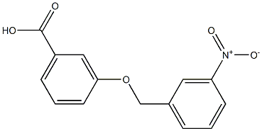 3-[(3-nitrophenyl)methoxy]benzoic acid 结构式