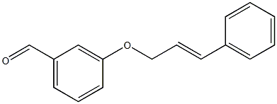 3-[(3-phenylprop-2-en-1-yl)oxy]benzaldehyde Struktur