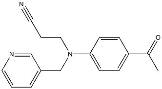 3-[(4-acetylphenyl)(pyridin-3-ylmethyl)amino]propanenitrile|