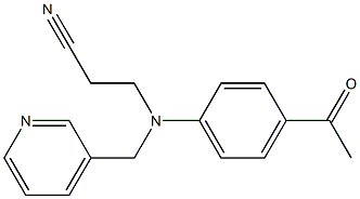  3-[(4-acetylphenyl)(pyridin-3-ylmethyl)amino]propanenitrile