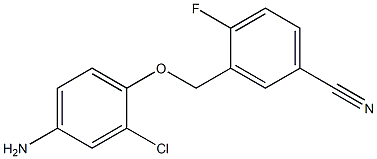 3-[(4-amino-2-chlorophenoxy)methyl]-4-fluorobenzonitrile Structure