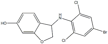  3-[(4-bromo-2,6-dichlorophenyl)amino]-2,3-dihydro-1-benzofuran-6-ol
