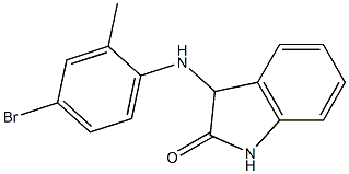 3-[(4-bromo-2-methylphenyl)amino]-2,3-dihydro-1H-indol-2-one Structure