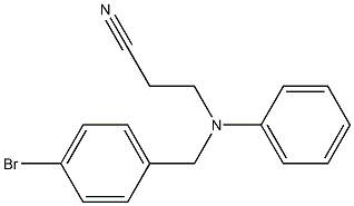 3-[(4-bromobenzyl)(phenyl)amino]propanenitrile Structure