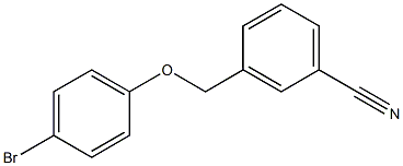 3-[(4-bromophenoxy)methyl]benzonitrile Structure