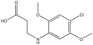 3-[(4-chloro-2,5-dimethoxyphenyl)amino]propanoic acid 结构式