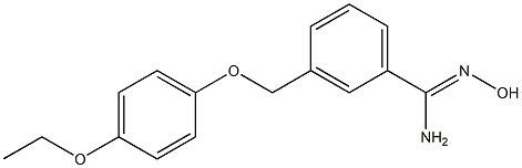 3-[(4-ethoxyphenoxy)methyl]-N'-hydroxybenzenecarboximidamide,,结构式