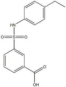 3-[(4-ethylphenyl)sulfamoyl]benzoic acid 结构式