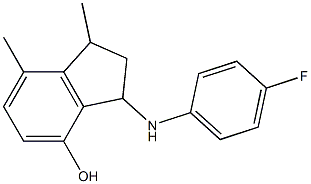 3-[(4-fluorophenyl)amino]-1,7-dimethyl-2,3-dihydro-1H-inden-4-ol