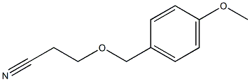3-[(4-methoxyphenyl)methoxy]propanenitrile Struktur