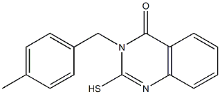 3-[(4-methylphenyl)methyl]-2-sulfanyl-3,4-dihydroquinazolin-4-one 结构式