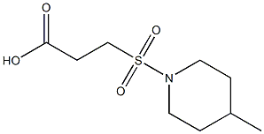 3-[(4-methylpiperidine-1-)sulfonyl]propanoic acid