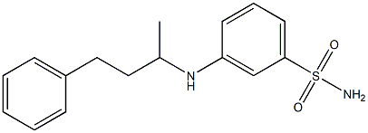 3-[(4-phenylbutan-2-yl)amino]benzene-1-sulfonamide Structure