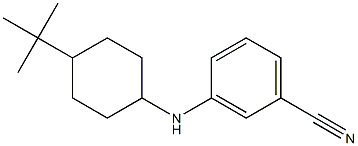 3-[(4-tert-butylcyclohexyl)amino]benzonitrile 化学構造式