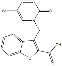 3-[(5-bromo-2-oxo-1,2-dihydropyridin-1-yl)methyl]-1-benzofuran-2-carboxylic acid