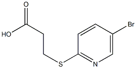 3-[(5-bromopyridin-2-yl)thio]propanoic acid 化学構造式
