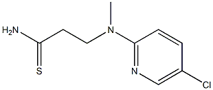 3-[(5-chloropyridin-2-yl)(methyl)amino]propanethioamide 结构式