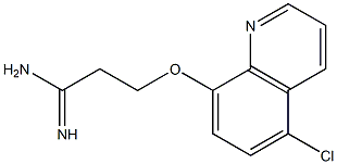 3-[(5-chloroquinolin-8-yl)oxy]propanimidamide Structure