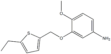 3-[(5-ethylthien-2-yl)methoxy]-4-methoxyaniline Structure