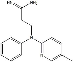 3-[(5-methylpyridin-2-yl)(phenyl)amino]propanimidamide