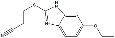  3-[(6-ethoxy-1H-1,3-benzodiazol-2-yl)sulfanyl]propanenitrile