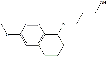3-[(6-methoxy-1,2,3,4-tetrahydronaphthalen-1-yl)amino]propan-1-ol Struktur
