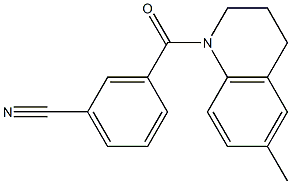 3-[(6-methyl-3,4-dihydroquinolin-1(2H)-yl)carbonyl]benzonitrile|