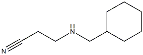 3-[(cyclohexylmethyl)amino]propanenitrile Structure