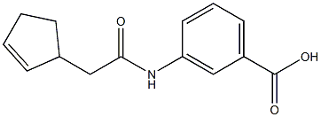 3-[(cyclopent-2-en-1-ylacetyl)amino]benzoic acid